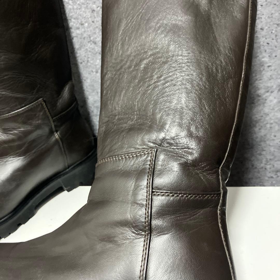 別注　カミナンド　レザー　ロングブーツ　サイズ6