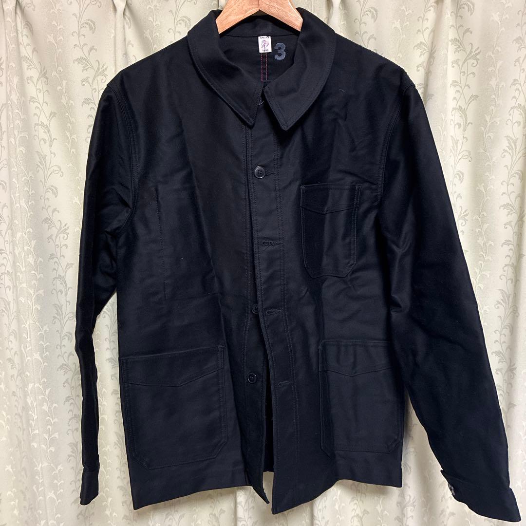 LE TRAVAILLEUR GALLICE　モールスキンカバーオール　ブラック