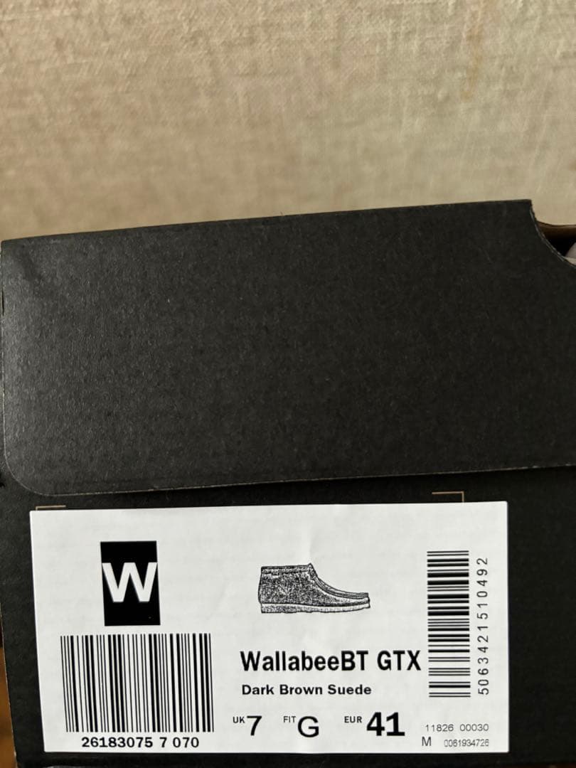 新品 クラークス ワラビーブーツ gtx ゴアテックス UK7 25cm