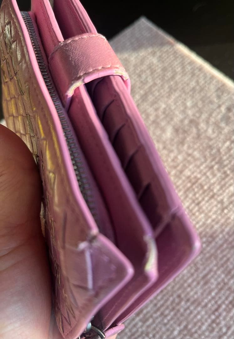 【美品】Bottega Veneta イントレチャート　purplepink
