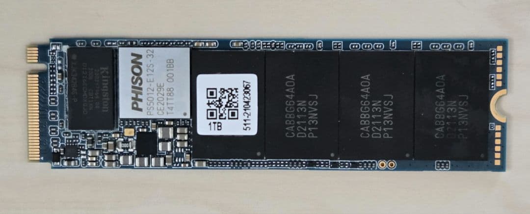 内蔵型SSD PHISON PS5012-E12S 1TB M.2 SSD