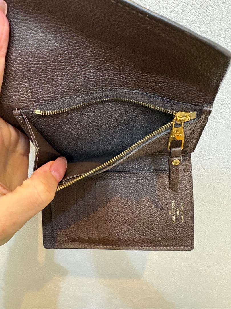 Louis Vuitton ダークブラウン 三つ折り財布
