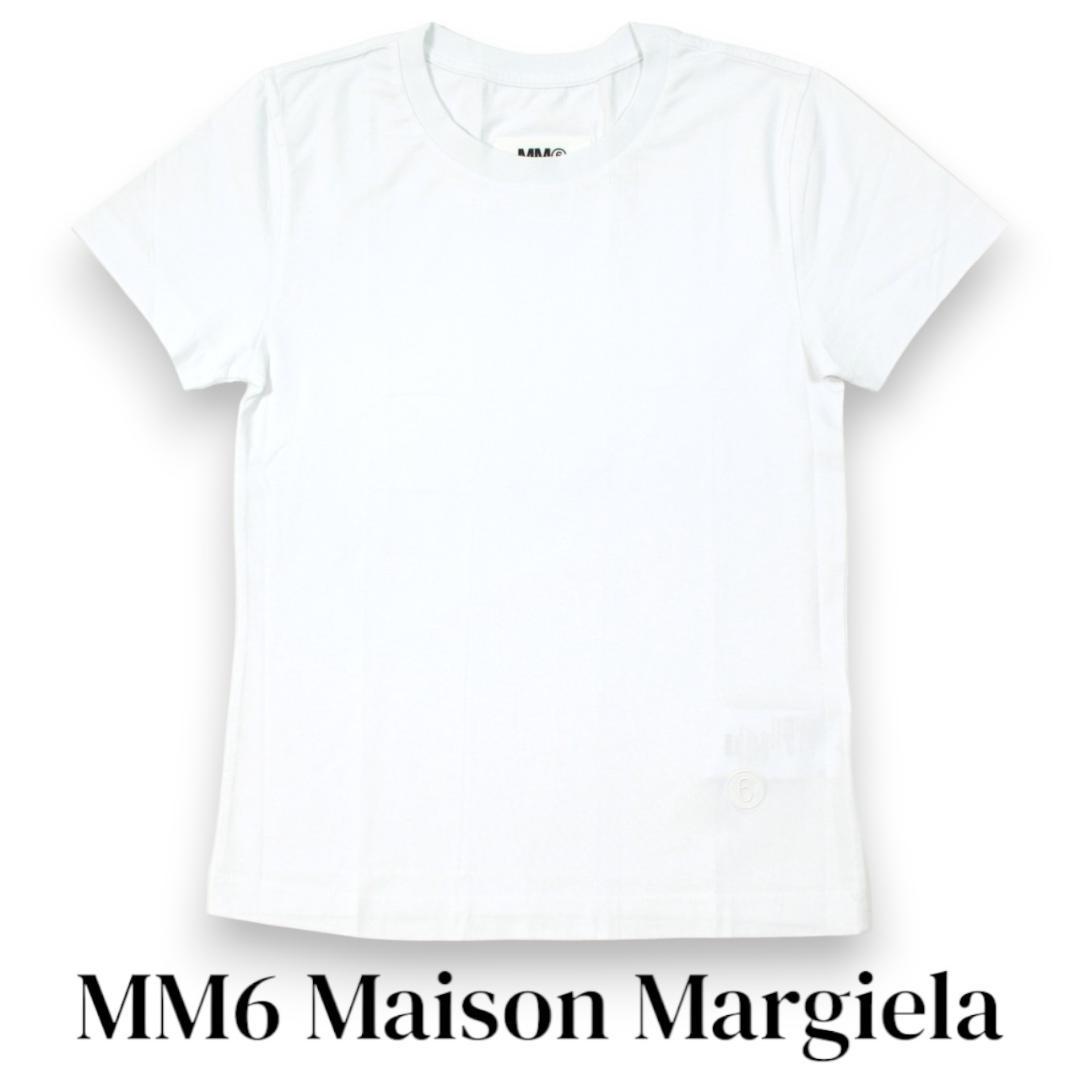 【新品】 MM6　半袖Tシャツ　レディース　クルーネック　ホワイト　サイズS