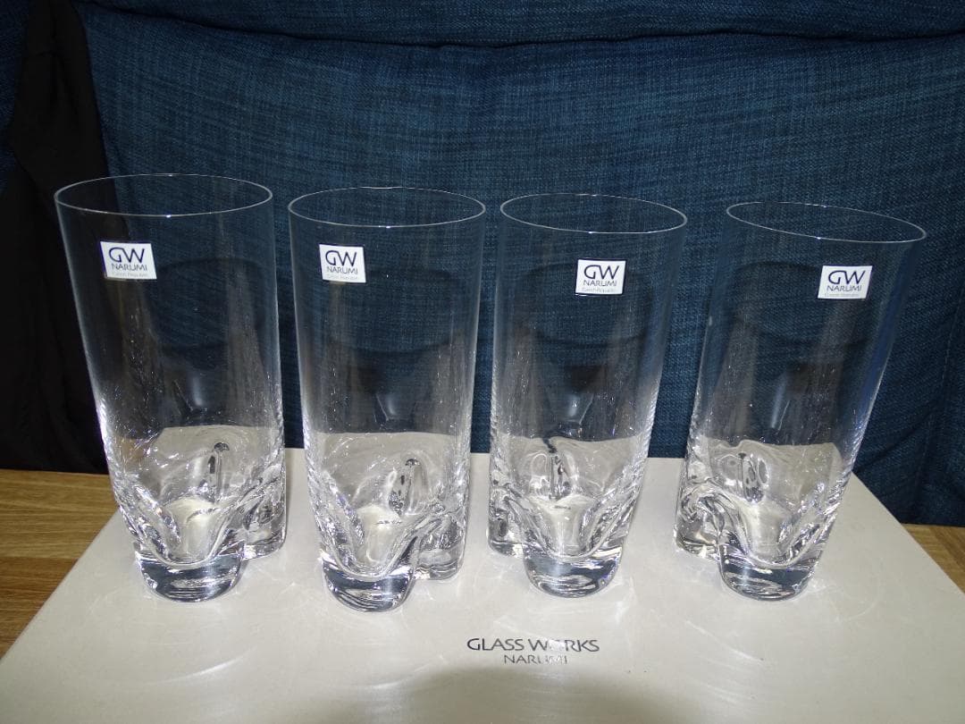 ナルミ　クリスタルグラス　GLASS WORKS NARUMI ペアグラス