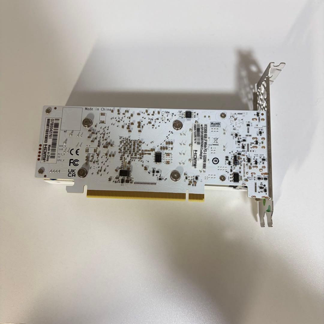 玄人志向 GeForceRTX3050 6GB ホワイト LP可【動作確認済み】