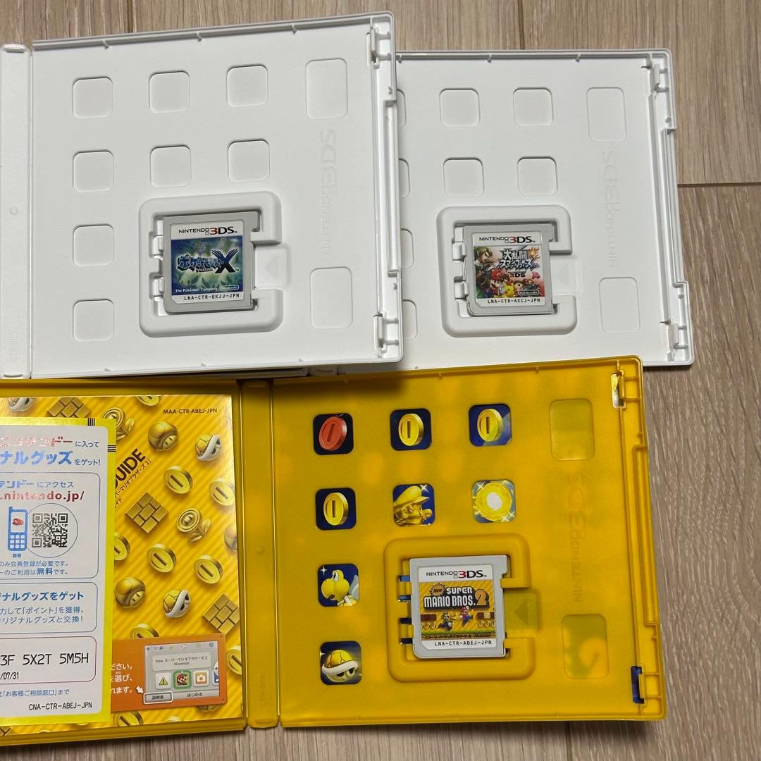 ポケットモンスターX・スマッシュブラザーズ・マリオブラザーズ 3DSソフトセット