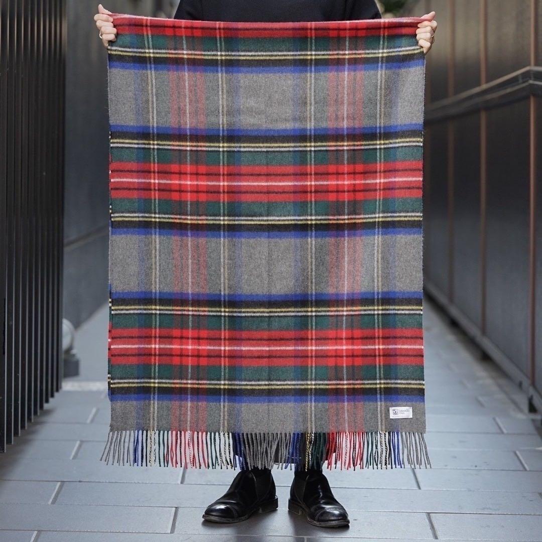 美品Johnstons of Elgin グレースチュワート大判カシヤストール